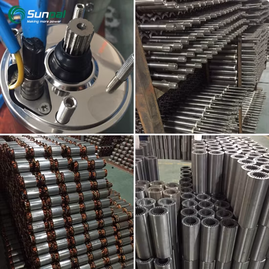 High Pressure 24V 48V 72V 110V Solar System Clean Energy Centrifugal Agricultural Irrigation DC Solar Submersible Water Pump